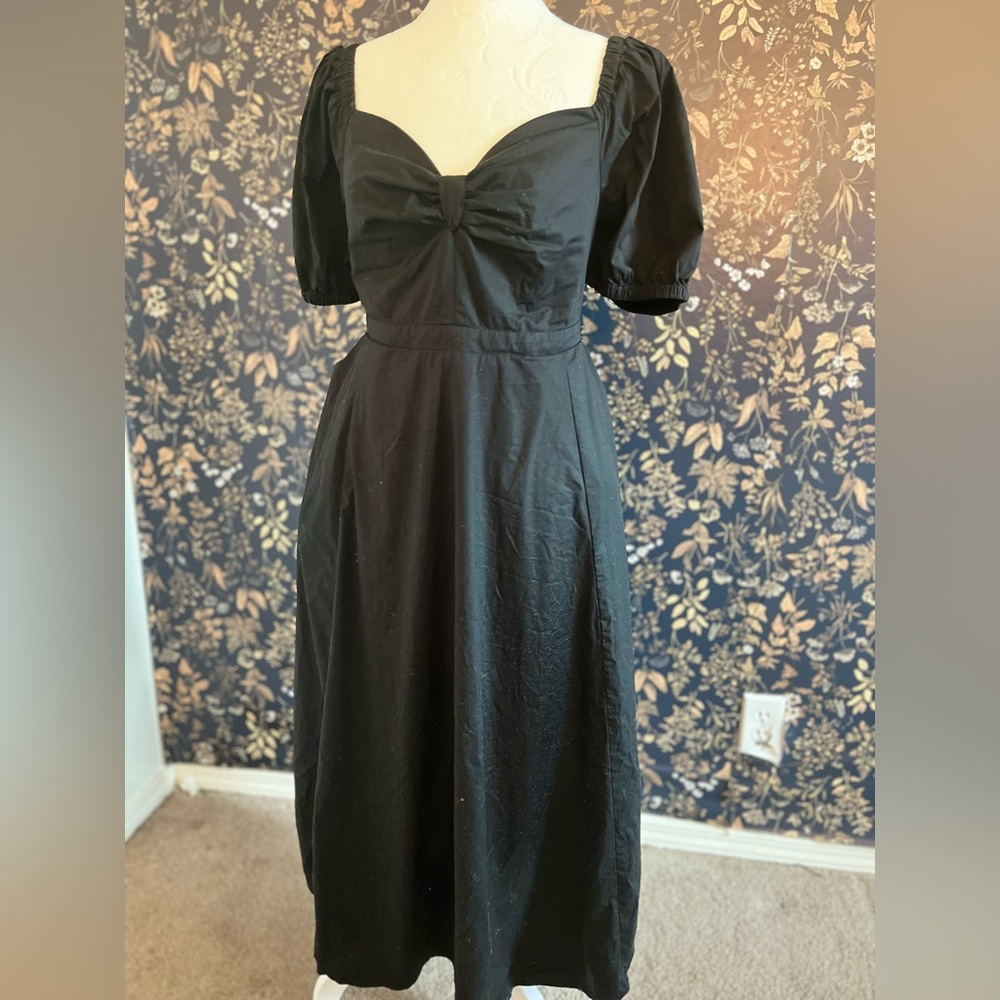 Torrid Black Puff Sleeve Dress